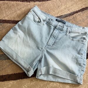 Calvin Klein Jeans Blue Pinstripe Shorts